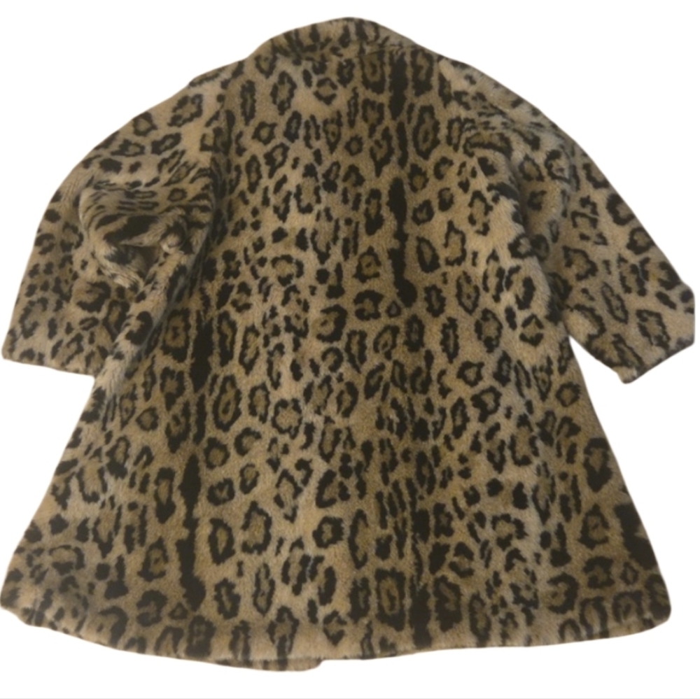 Vuntage Leopard Print Faux Fur Coat - Picture 4 of 7